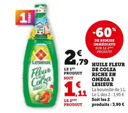 U Express Lesieur Huile Feur de Colza Riche en Omega 3 offre