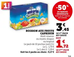 U Express CAPRI-SUN Boisson aux fruits offre