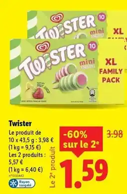 Lidl Algida - twister offre