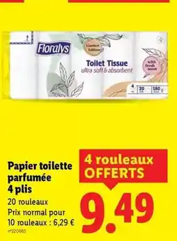 Lidl Papier toilette parfumée 4 plis offre