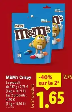 Lidl M&m's - m&m's crispy offre