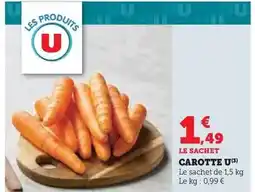 Super U U - carotte offre