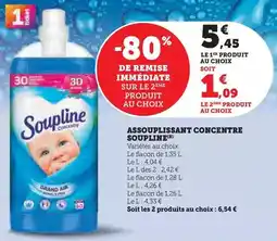 Super U Soupline - assouplissant concentre offre