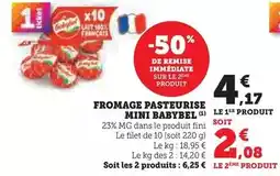 Super U Babybel - fromage pasteurise mini offre