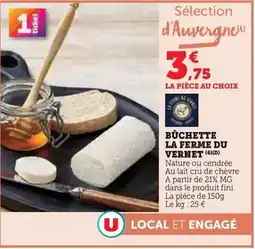 Super U Büchette la ferme du vernet offre