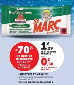 Super U St marc - lingettes offre