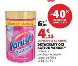 Super U Vanish - detachant oxi action offre