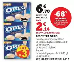Super U Oreo - biscuits offre
