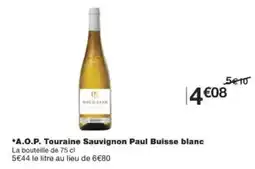 Monoprix Touraine sauvignon offre