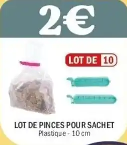 La Foir'Fouille Lot de pinces pour sachet offre