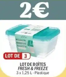 La Foir'Fouille Lot de boîtes fresh & freeze offre
