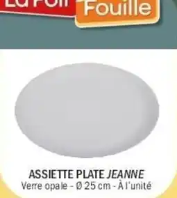 La Foir'Fouille Assiette plate jeanne offre