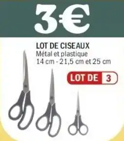 La Foir'Fouille Lot de ciseaux offre