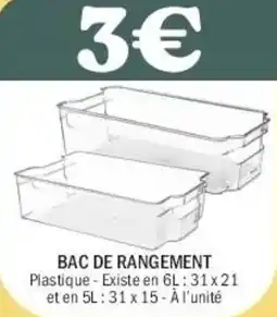 La Foir'Fouille Bac de rangement offre