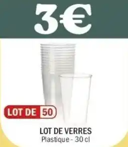 La Foir'Fouille Lot de verres offre