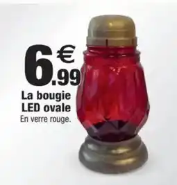 Bazarland La bougie LED ovale offre