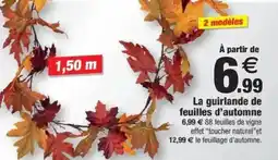 Bazarland La guirlande de feuilles d'automne offre