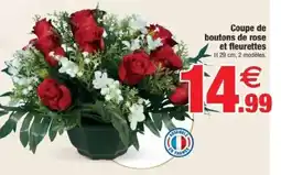 Bazarland Coupe de boutons de rose et fleurettes offre
