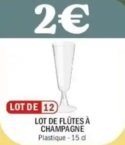 La Foir'Fouille Lot de flûtes à champagne offre