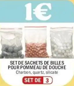 La Foir'Fouille Set de sachets de billes pour pommeau de douche offre