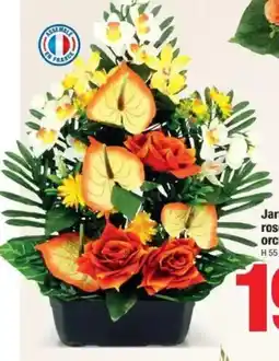 Bazarland Jardinière de roses, anthuriums, orchidées et ficus offre