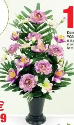 Bazarland Composition "Cône" de fleurs offre