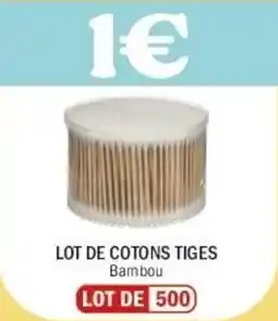 La Foir'Fouille Lot de cotons tiges offre