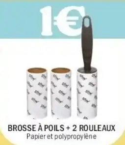 La Foir'Fouille Brosse à poils + 2 rouleaux offre