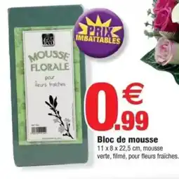 Bazarland Bloc de mousse offre