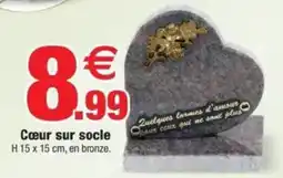Bazarland Cœur sur socle offre