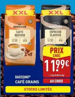 ALDI Barissimo - cafe grains offre