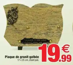 Bazarland Plaque de granit galbée offre