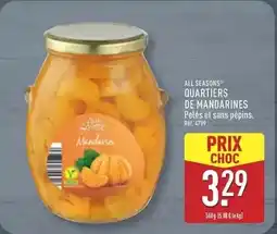 ALDI All seasons - quartiers de mandarines offre