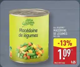 ALDI All seasons - macedoine de legumes offre