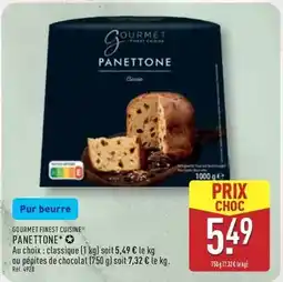 ALDI Gourmet finest cuisine - panettone offre