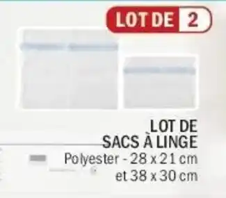 La Foir'Fouille Lot de sacs à linge offre