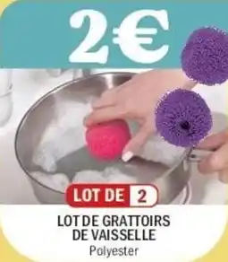 La Foir'Fouille Lot de grattoirs de vaisselle offre