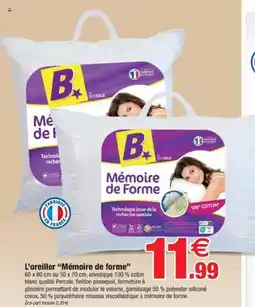 Bazarland L'oreiller "Mémoire de forme" offre