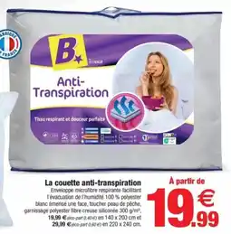 Bazarland La couette anti-transpiration offre