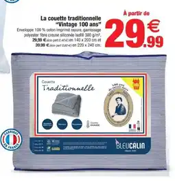 Bazarland La couette traditionnelle "Vintage 100 ans" offre