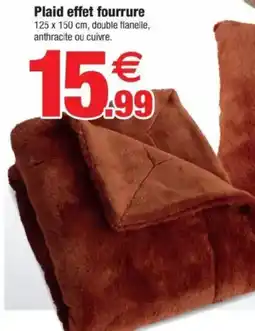 Bazarland Plaid effet fourrure offre