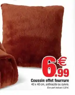 Bazarland Coussin effet fourrure offre