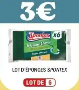 La Foir'Fouille Lot d'éponges spontex offre
