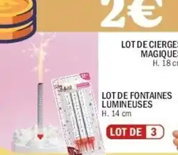 La Foir'Fouille Lot de fontaines lumineuses offre