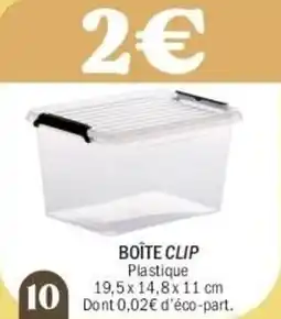 La Foir'Fouille Boîte clip offre