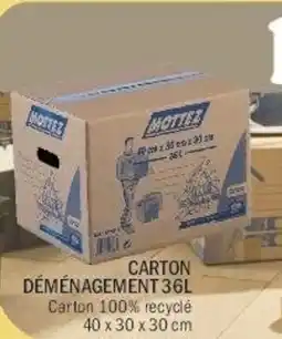 La Foir'Fouille Carton déménagement offre