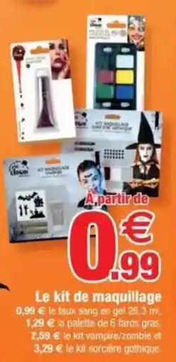 Bazarland Le kit de maquillage offre