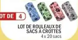 La Foir'Fouille Lot de rouleaux de sacs à crottes offre