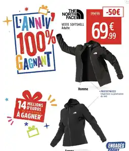 Intersport THE NORTH FACE Veste softshell adulte homme offre
