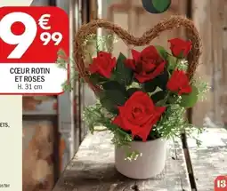 La Foir'Fouille Cœur rotin et roses offre